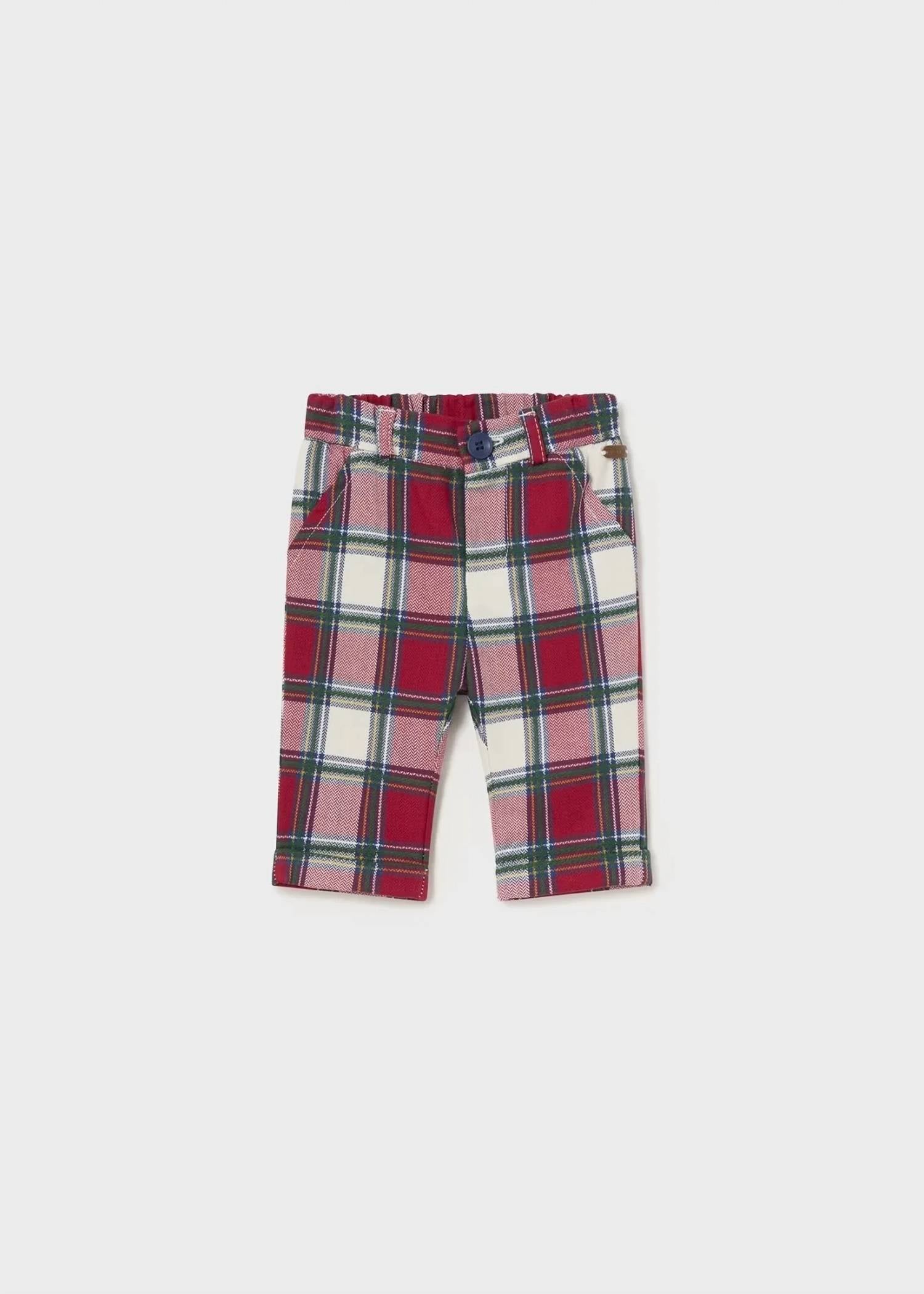 Mayoral - Kids' Baby Plaid Trouser