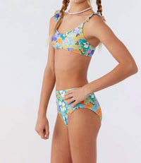 O'Neill - Kids Sami Floral Ruffle Bralette Set