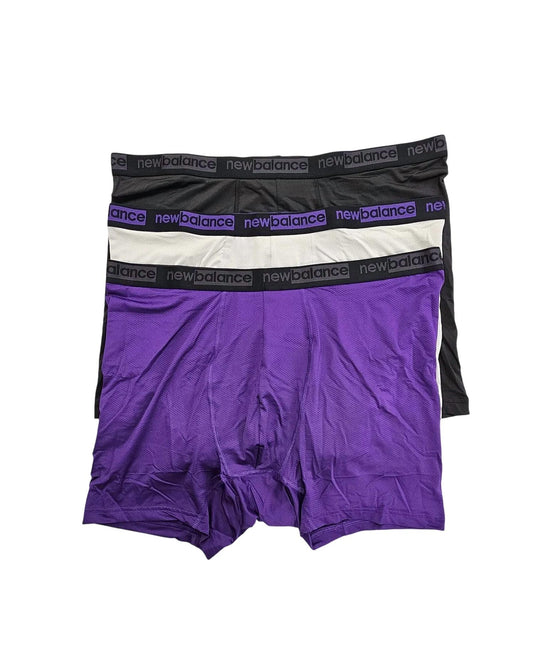 New Balance - Men's 3-Pack Athletic Mesh Boxer Briefs