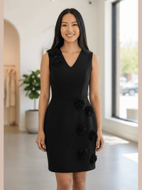 Divina Moda - Deep V-neck Dress