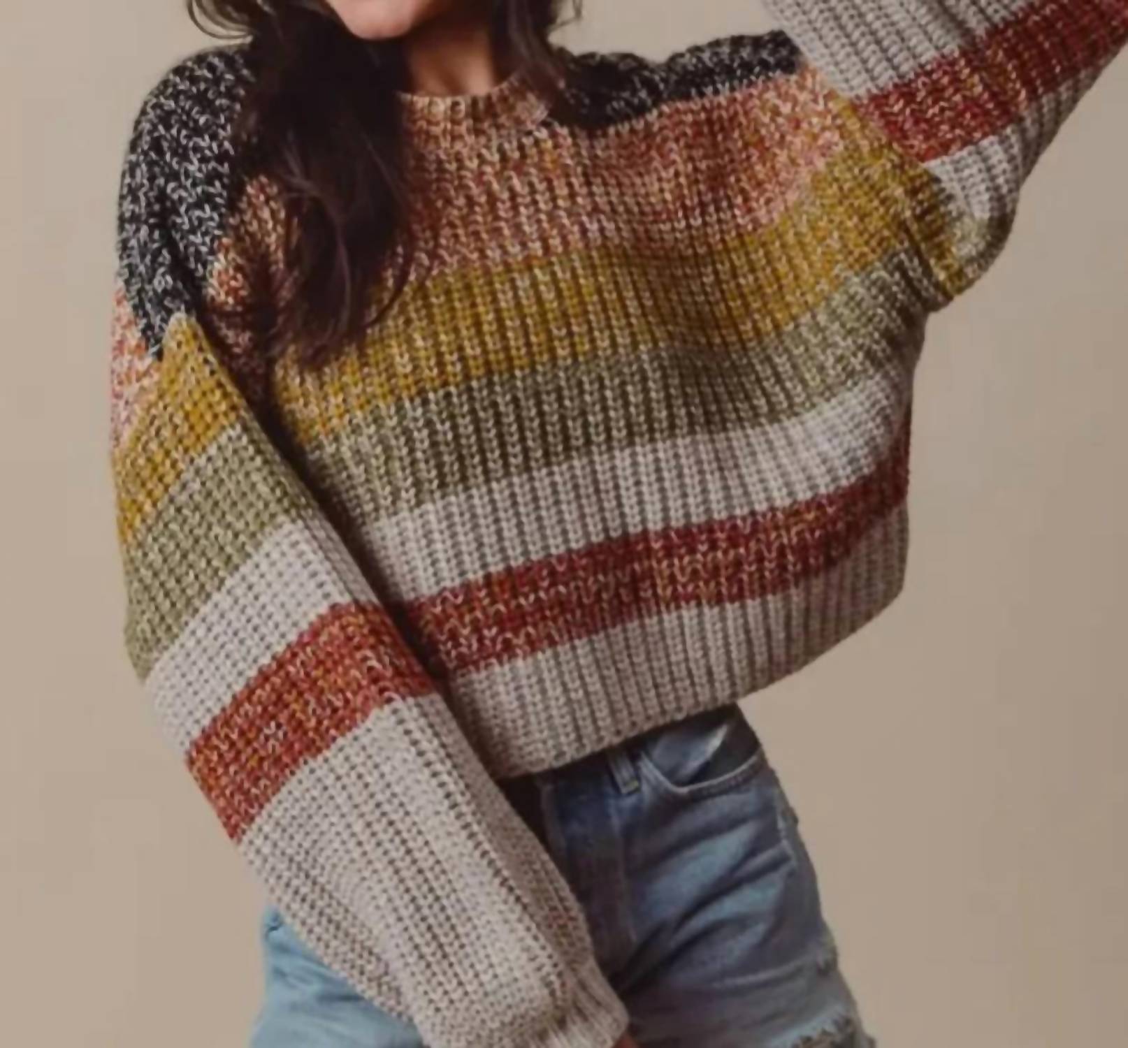 So Me - Peyton Striped Sweater