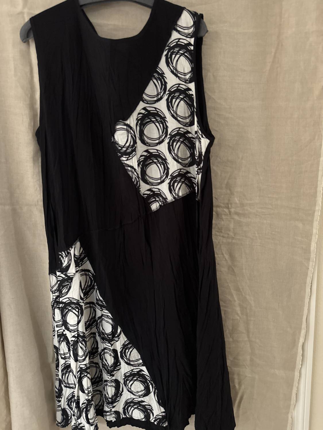 Dolma Cirque Noir Dress in black white - women's dress - detail view
