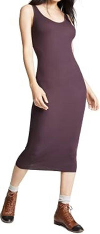 Enza Costa - SILK RIB TANK MIDI DRESS