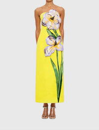 Leo Lin - Rayna Applique Floral Maxi Dress