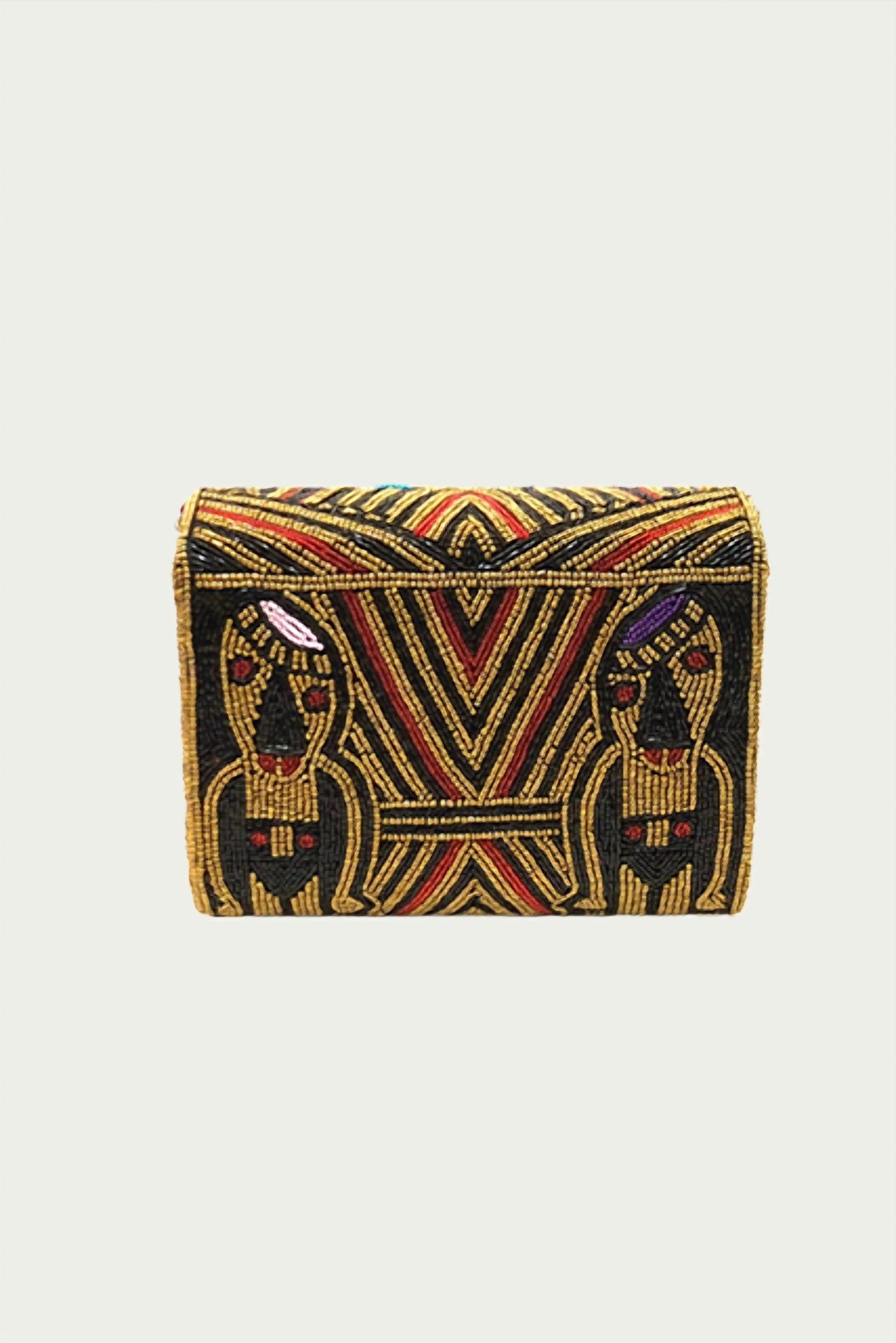 MINERVAS BEADED CROSS-BODY CLUTCH BAG