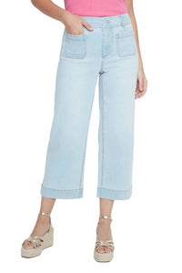 Renuar - Patch Pocket Denim Cropped Pant