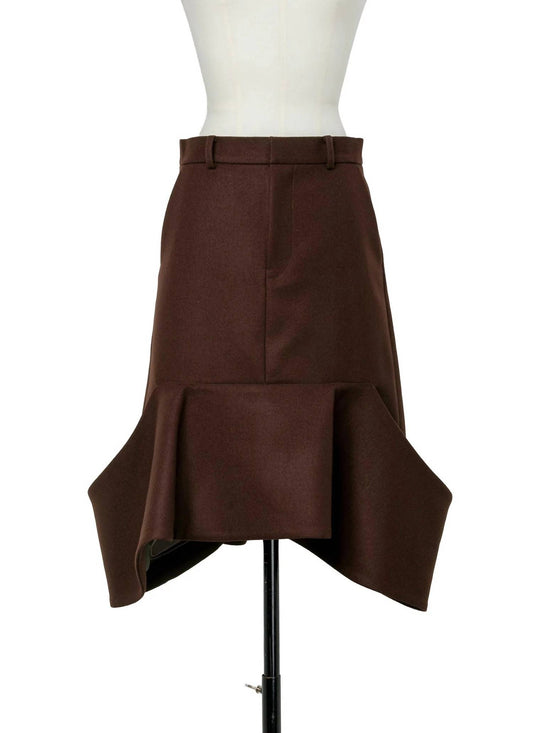 Sacai - Women's Wool Melton Skirt