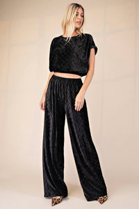 Glam - Ava Velvet Pleated Pants