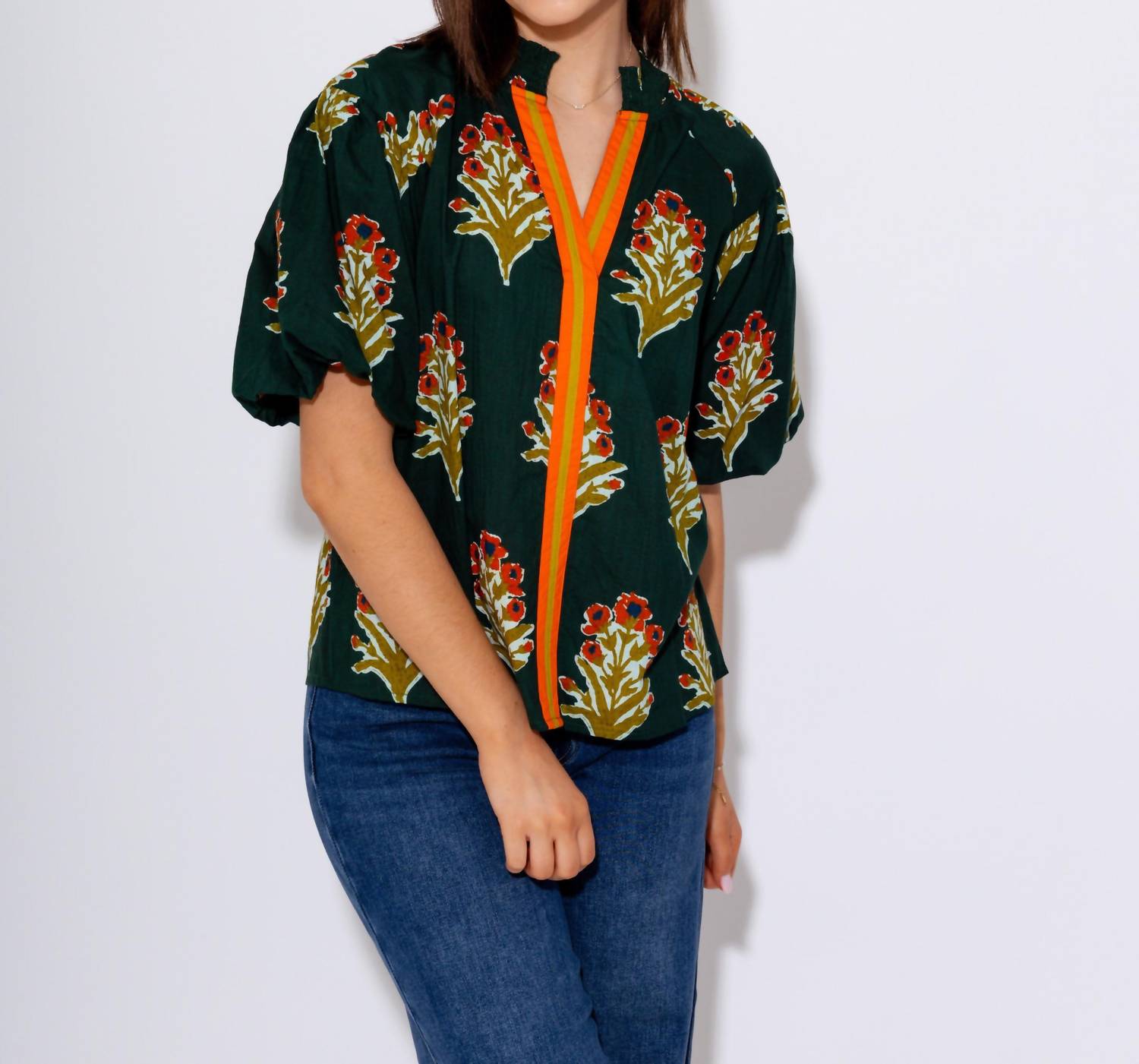 Thml - Puff Sleeve Floral Top