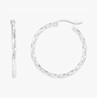 Silpada - Women's Endless Twist Hoop Earrings