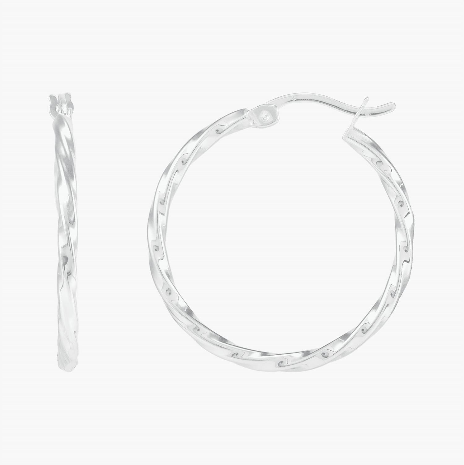 Silpada - Women's Endless Twist Hoop Earrings