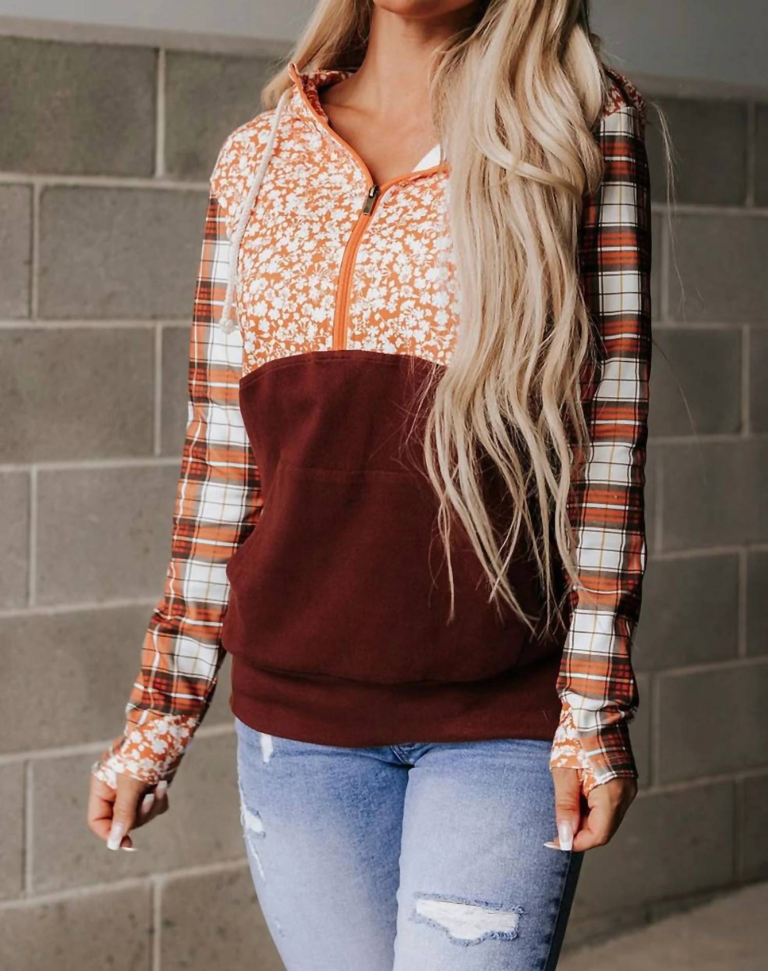 Ampersand Ave - Half Zip Sweatshirt