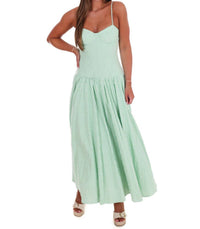 TCEC Oceanview Striped Maxi Dress in green - women's dress - view 6