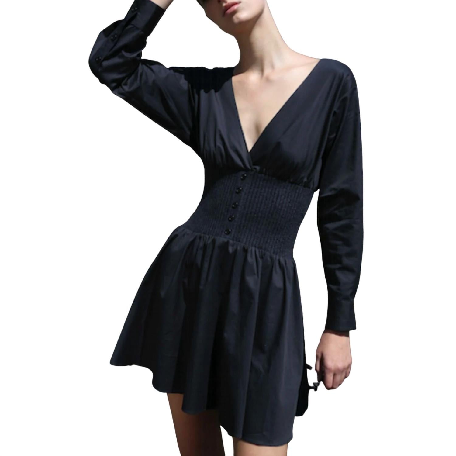 Naadam - Cotton Cashmere Mixed Media Mini Dress