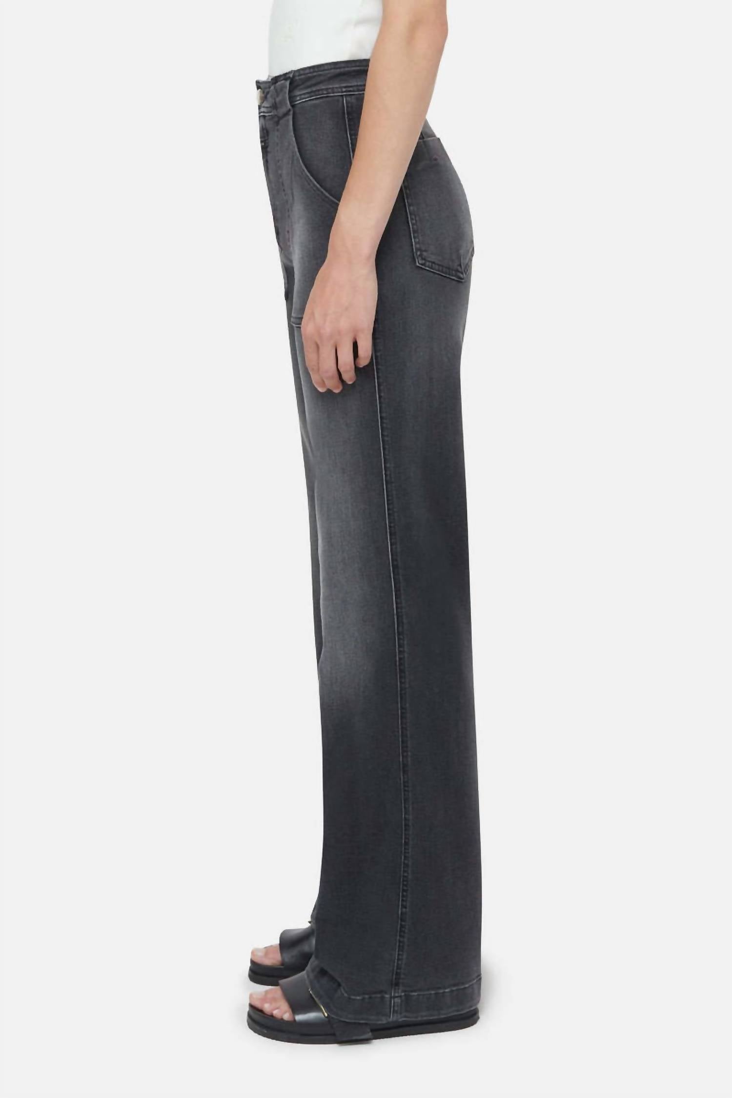 CLOSED Aria Jeans in dark grey - women's jeans - detail view