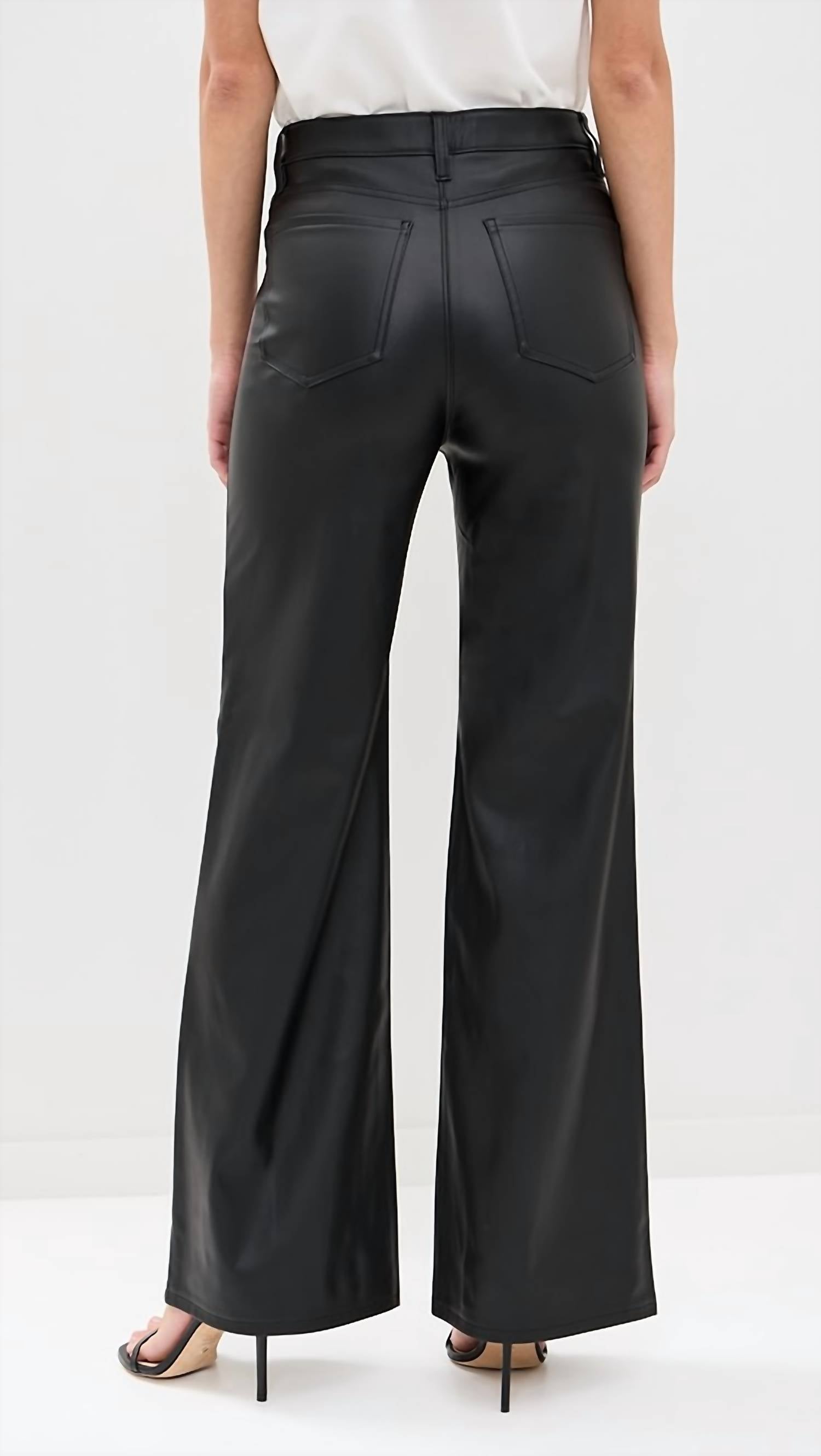 DAZE Far Out Cinematic Leather Pants - women's pants - detail view