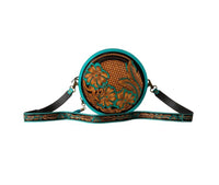 Myra Bags - Women's Priceless Love Small Hand-tooled Round Bag