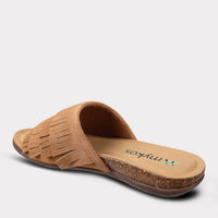 Mykos Women's Clea Slide Sandal in chestnut - women's sandal - view 6