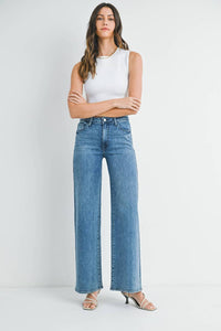 Just Black Denim - Stretchy Wide Leg Jeans
