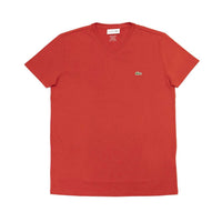 Lacoste - Men's Standard Short Sleeve Pima V-neck Tee