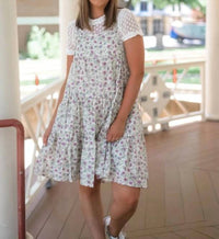 Easel - Boho Bramble Floral Dress