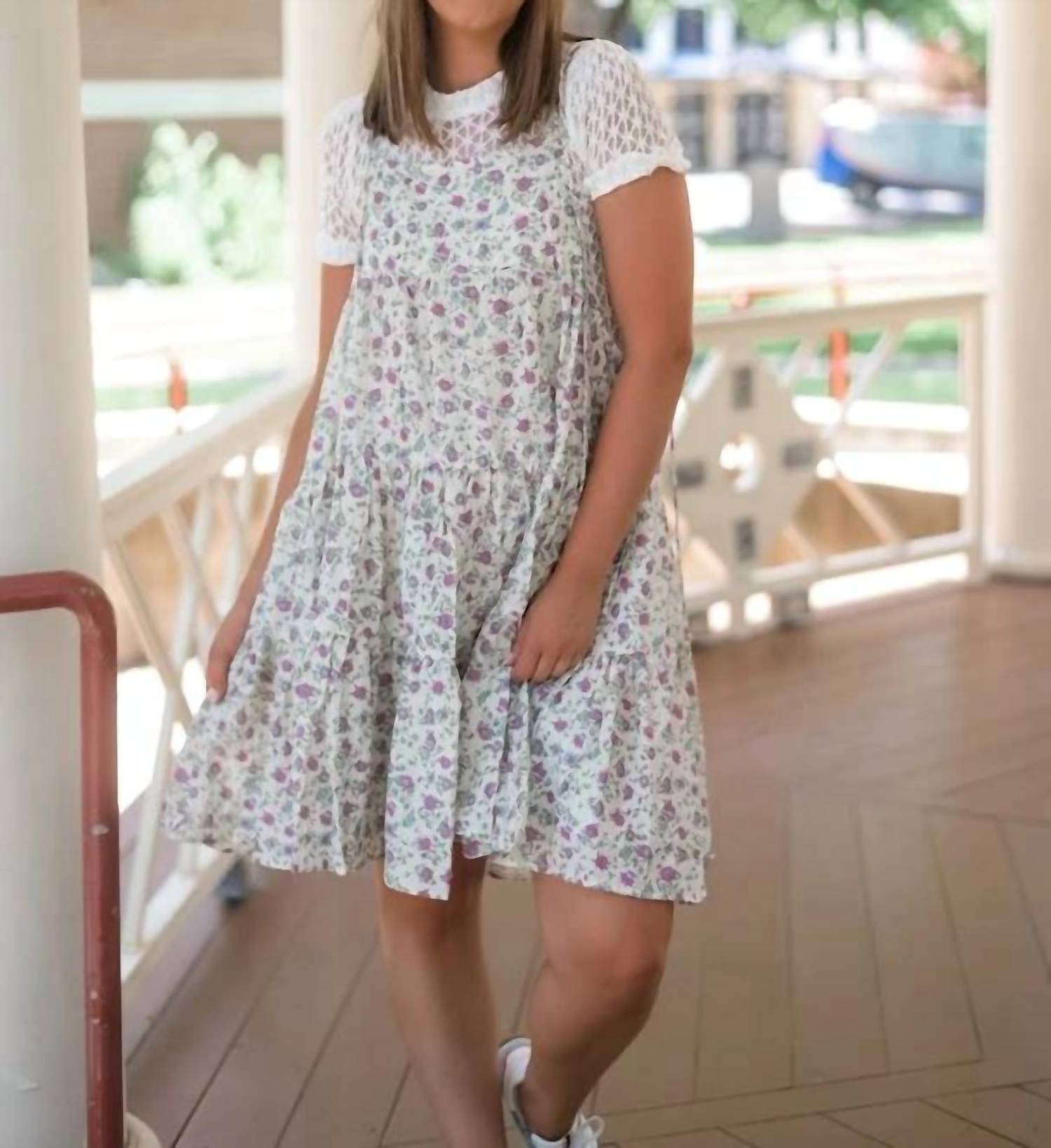 Easel - Boho Bramble Floral Dress