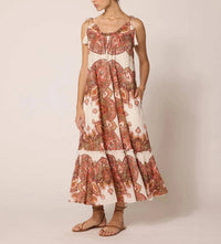 Cleobella Cindy Midi Dress in foulard paisley - women's dress