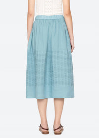 Sea - Pintuck Midi Skirt