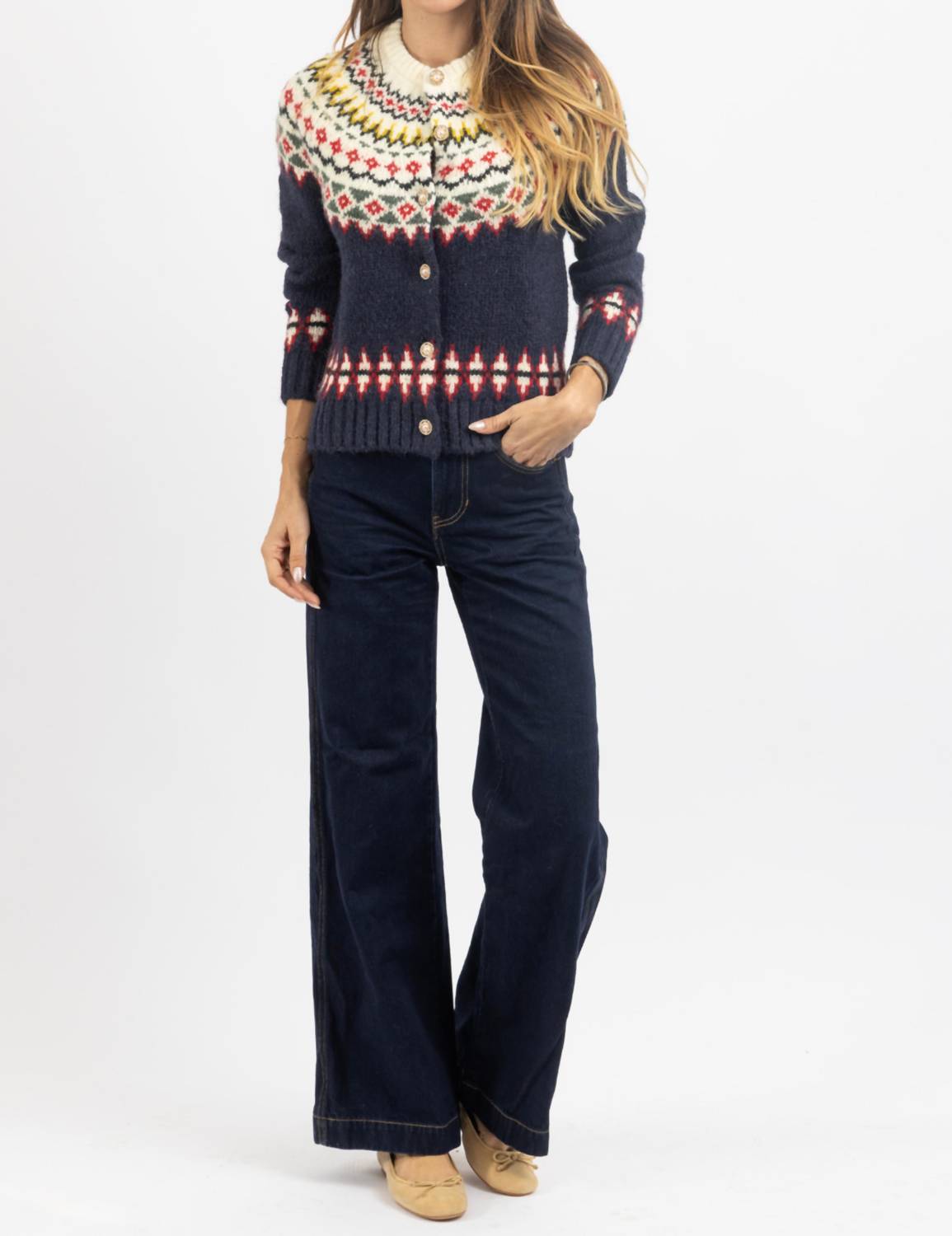 Fore Collection - Surrey Button Cardigan