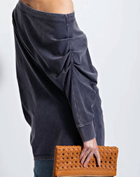 Surelymine - Weekend Wander Off-shoulder Oversized Top
