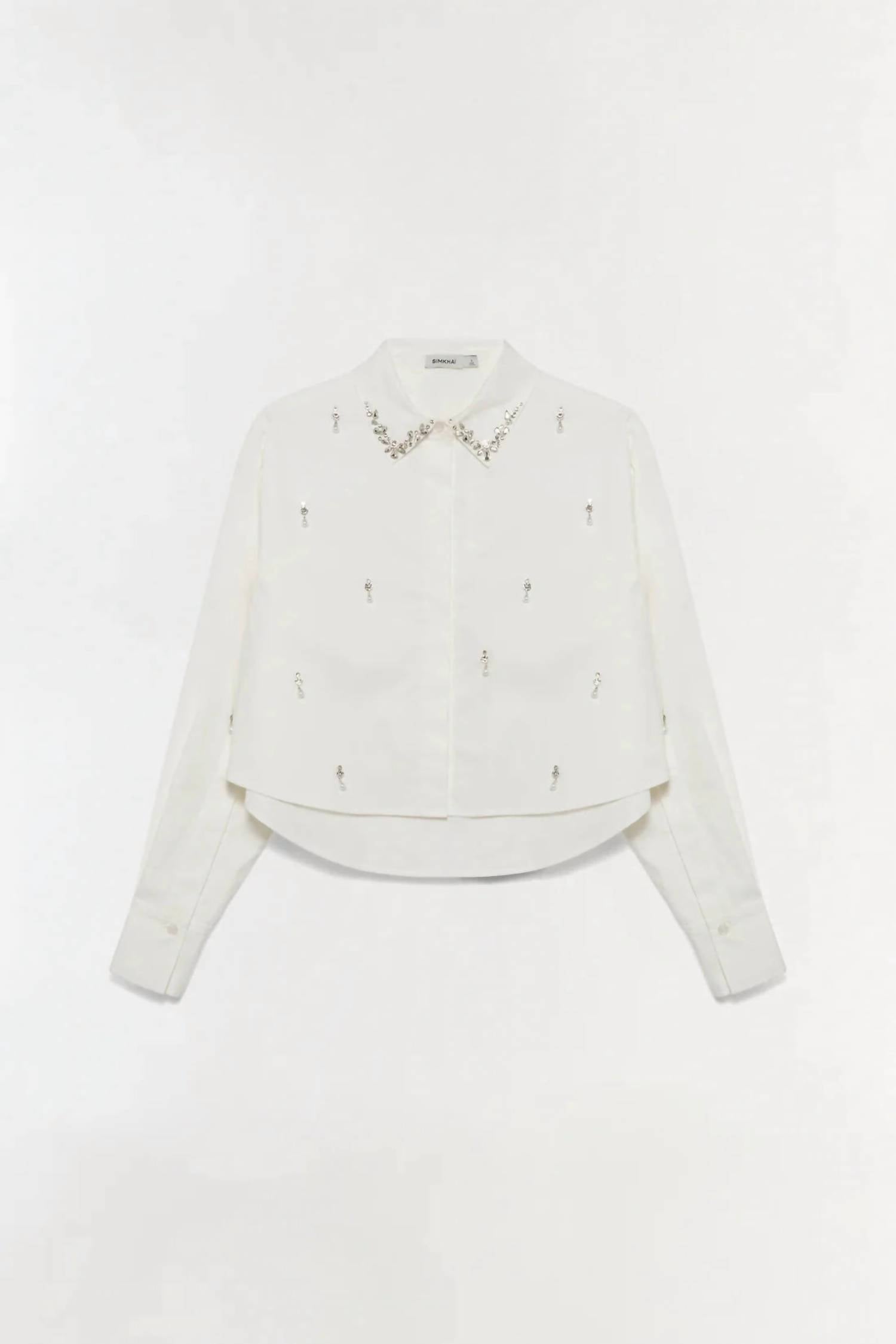 Simkhai - Renata Embellished Cotton Shirt