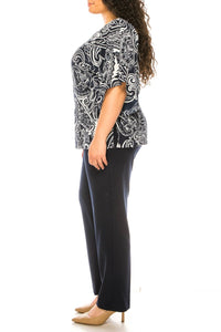 Maya Brooke - Paisley Pants 2 Piece Set