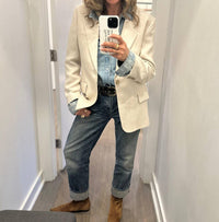 Frame - Flax Grandfather Blazer