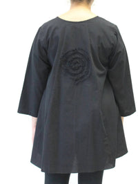 Modesce - Hand Painted Cotton Swirl Swing Tunic