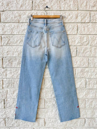 Mother - Rambler Zip Slice Hover Fray Jeans