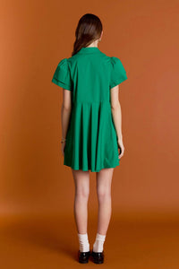 English Factory - PEPLUM SHIRT MINI DRESS