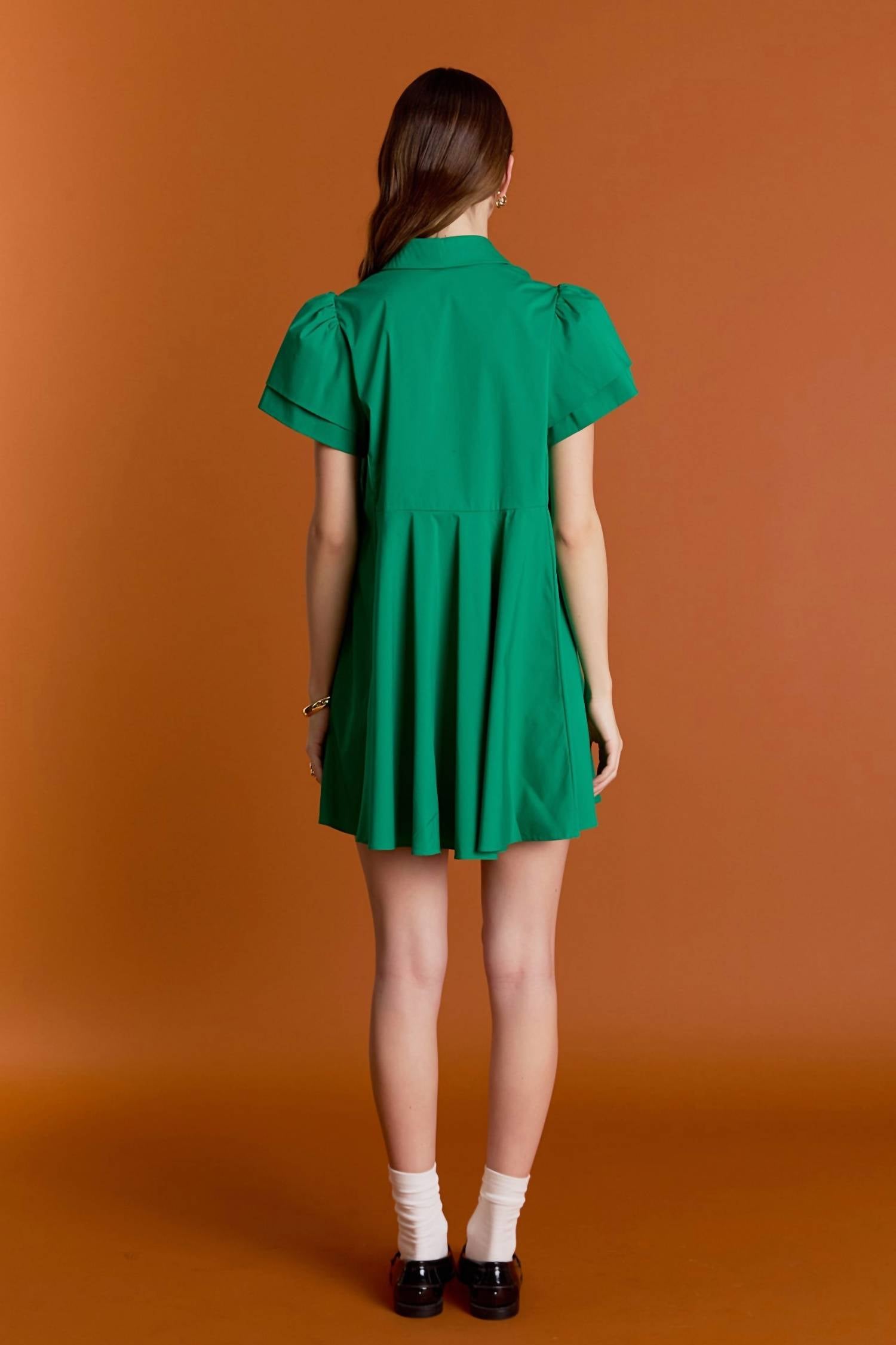 English Factory - PEPLUM SHIRT MINI DRESS