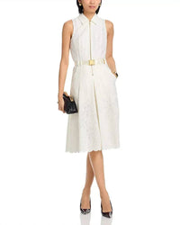 L'Agence - Kylo Poplin Shirt Midi Dress