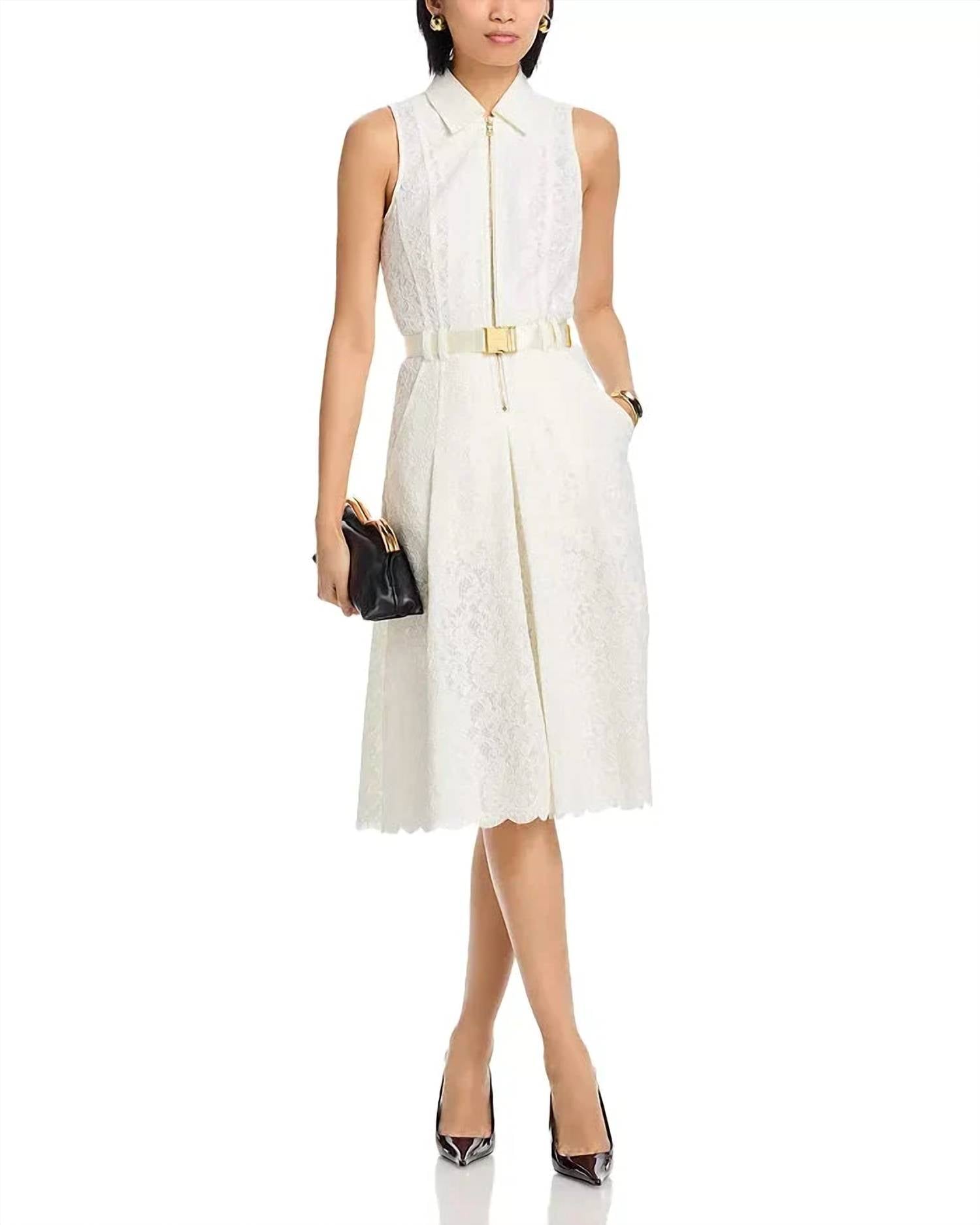 L'Agence - Kylo Poplin Shirt Midi Dress