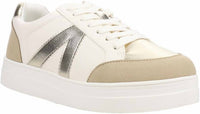 Mia Shoes - Women's Astra Faux Leather Platform Sneakers