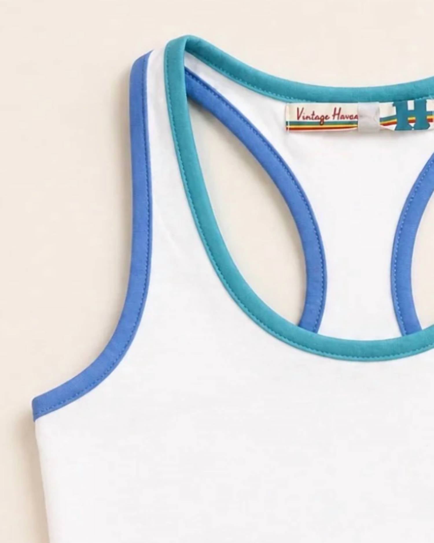 Vintage Havana - Girl's Cropped Tennis Top