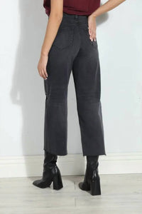 Hidden - Cropped Wide Leg Jeans