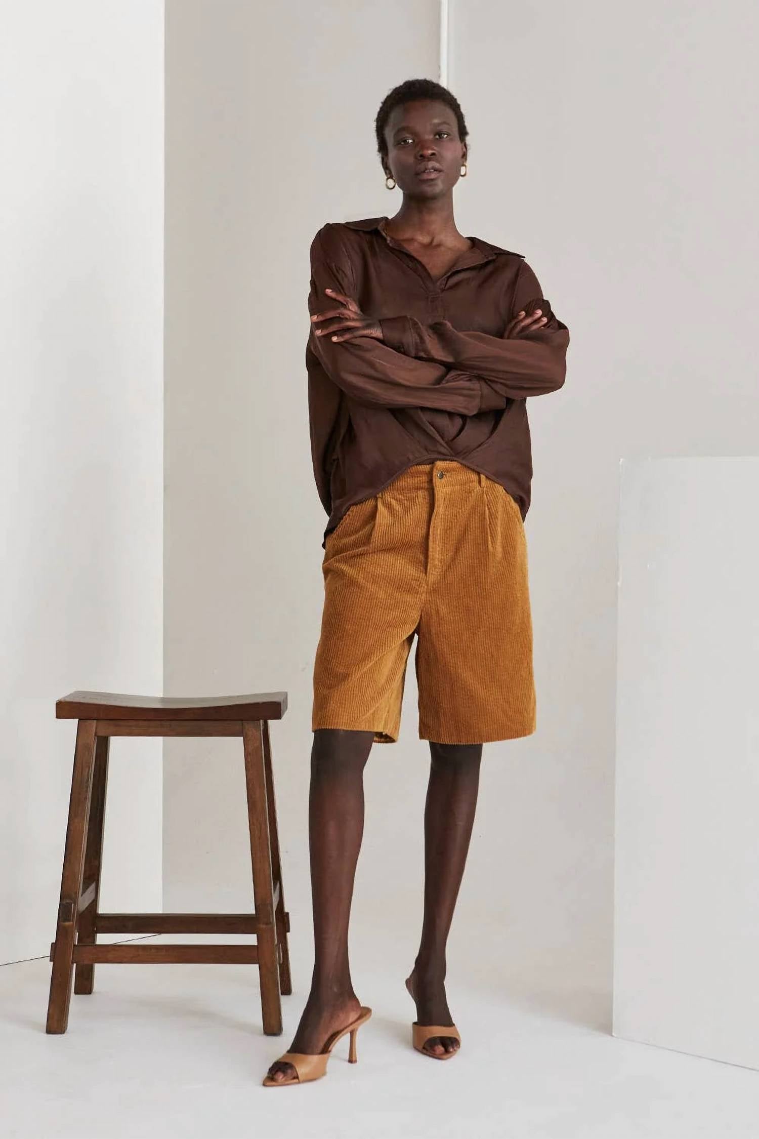 Crescent - Myrtle Corduroy Bermuda Shorts