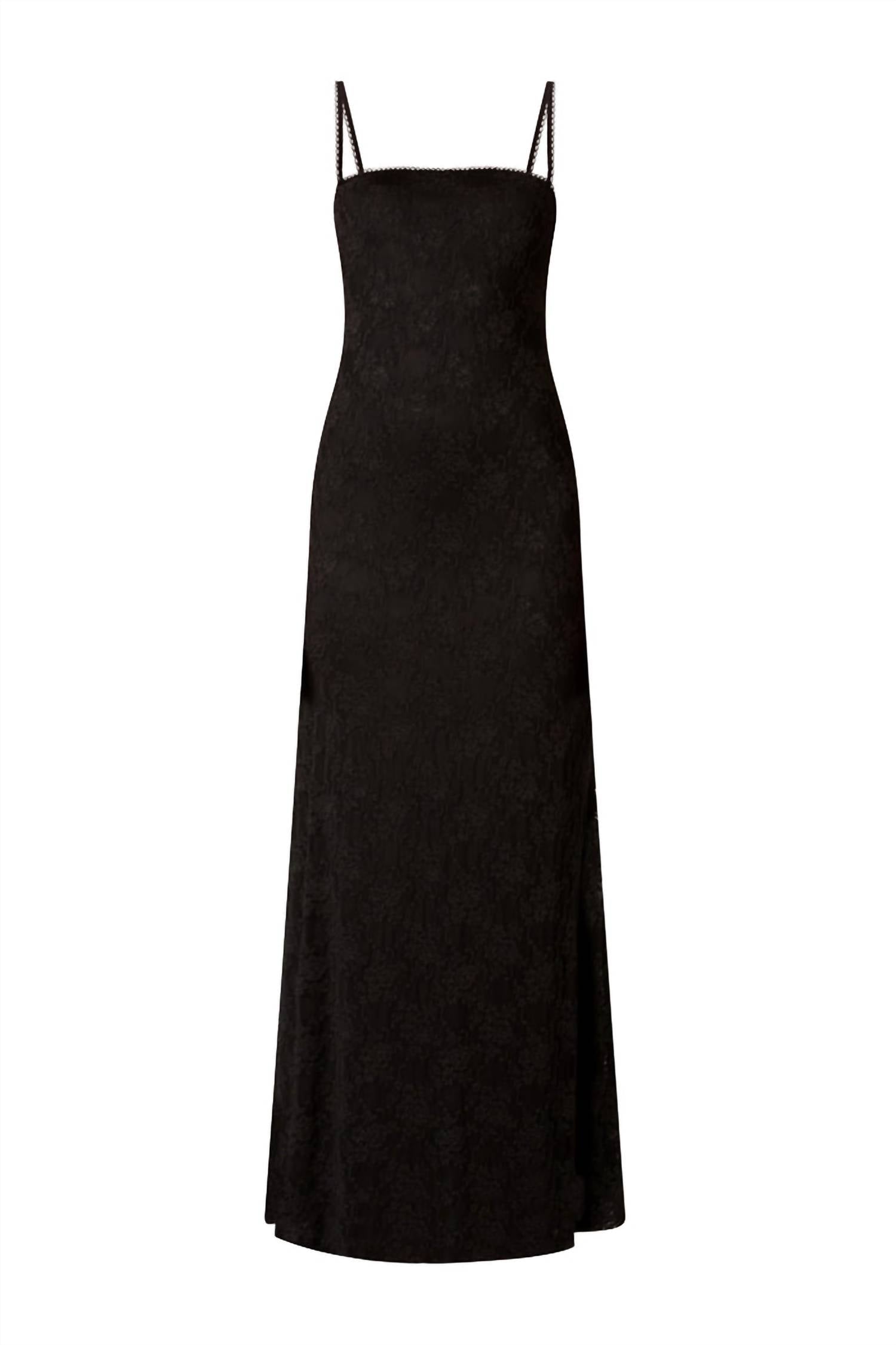 Nia - Vetiver Lace Maxi Dress