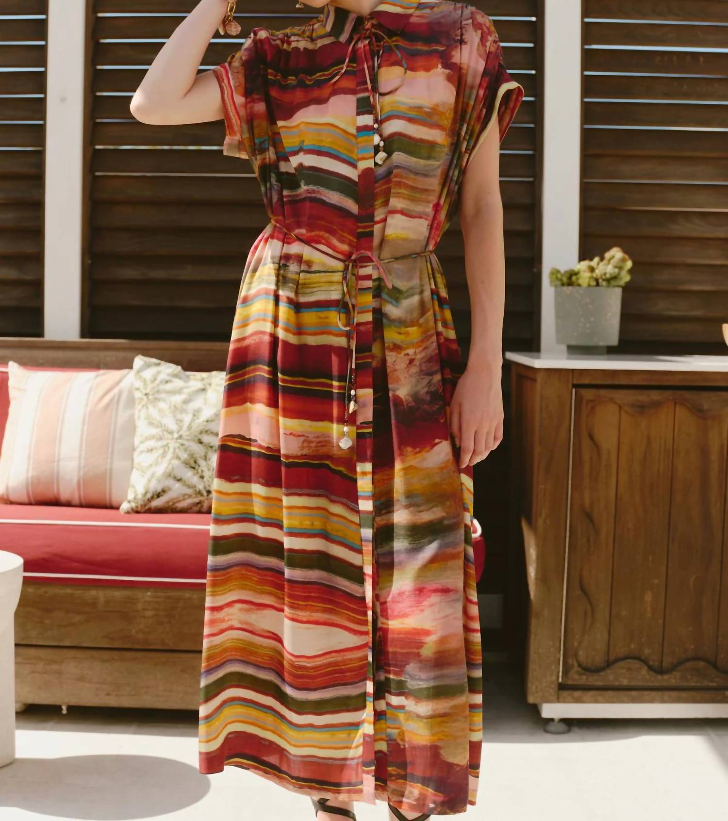 Carolina K - Valerie Kaftan Midi Dress
