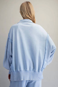 Free People - The Lucy Washed Long Sleeve Pullover
