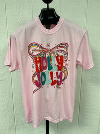 Festivitees - Women's Jolly Bow Graphic Tee