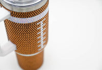 White Label - Bling Football Tumbler
