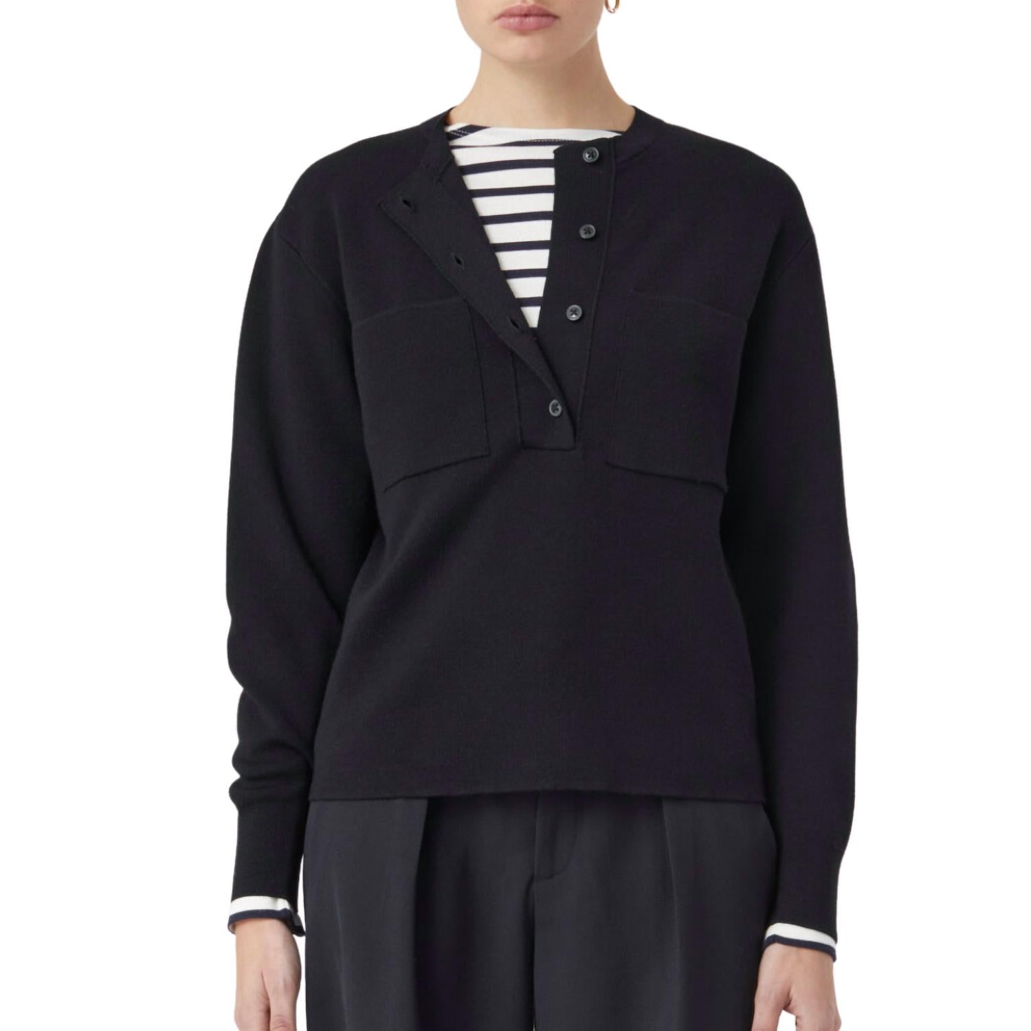 Closed - Organic Wool Henley Sweater