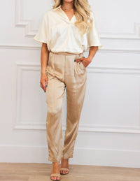 Do+Be - Vita High Waisted Satin Pants